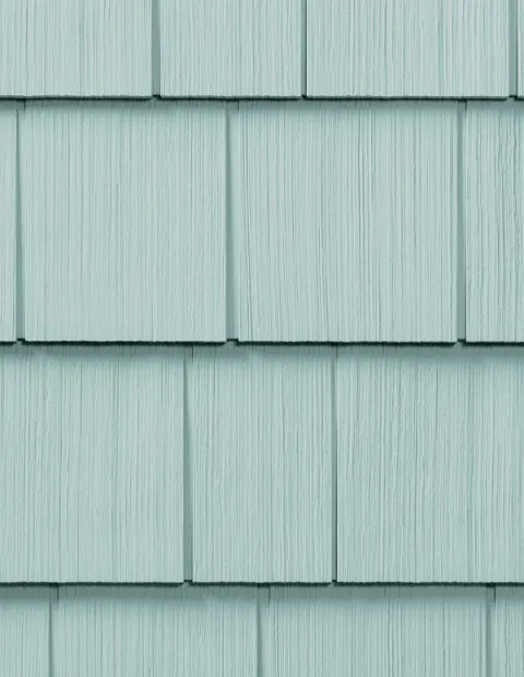 CertainTeed Cedar Impressions Perfection shingle siding in Bermuda Blue
