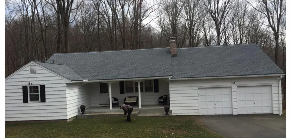 After — Roof Replacement project in Oxford, CT by Martin's Aluminum