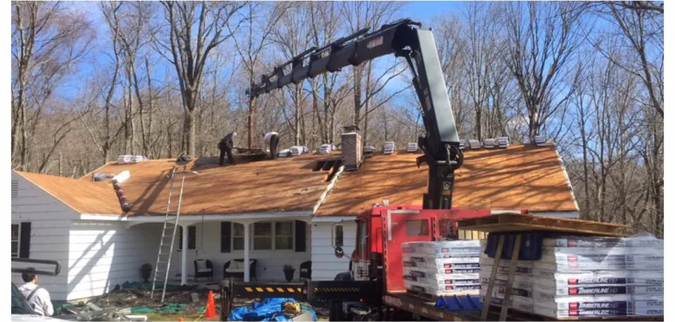 Before — Roof Replacement project in Oxford, CT by Martin's Aluminum