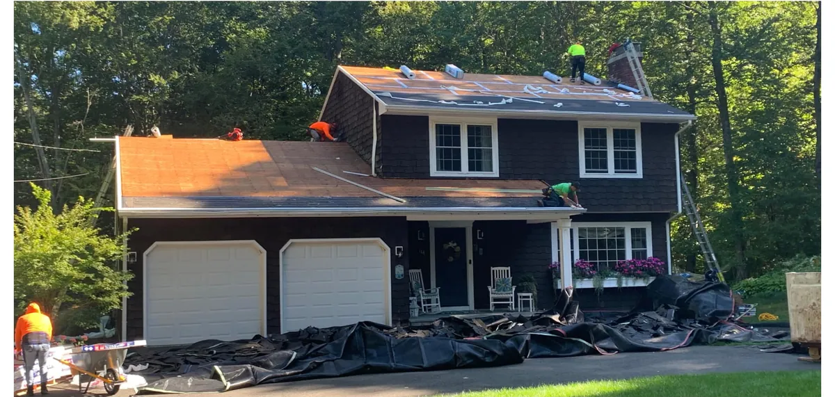 Before — Roofing & Siding project in Woodbury, CT by Martin's Aluminum