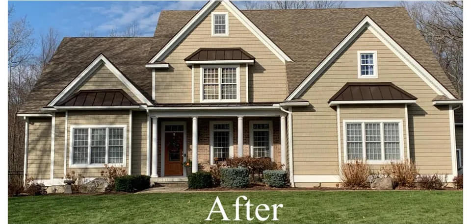 After — Vinyl Siding project in Southbury, CT by Martin's Aluminum