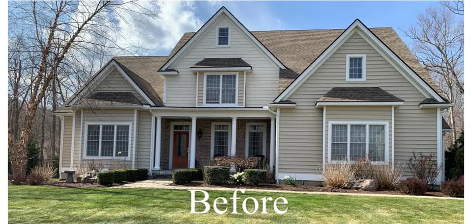 Before — Vinyl Siding project in Southbury, CT by Martin's Aluminum
