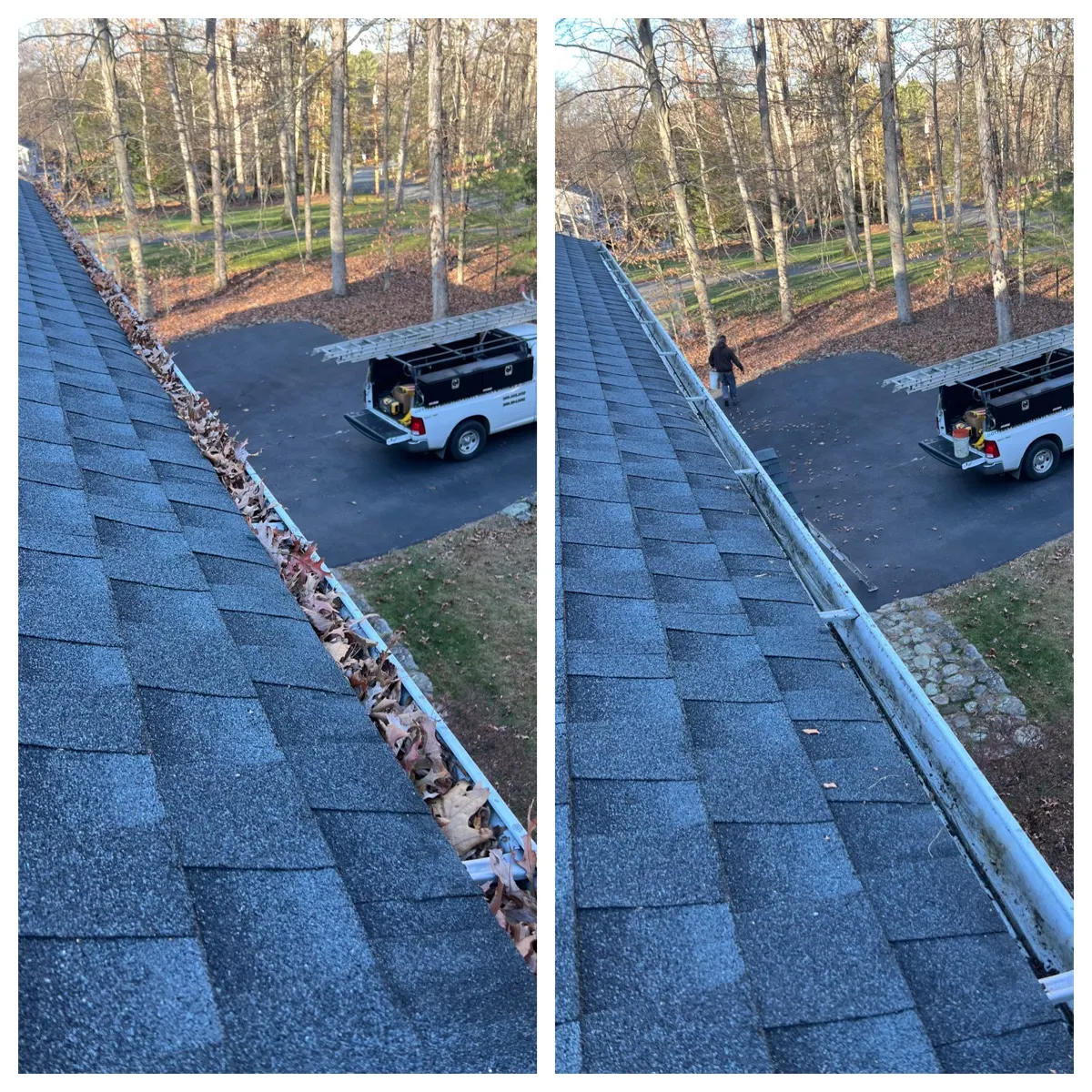 Gutter Cleaning project in Southbury, CT by Martin's Aluminum