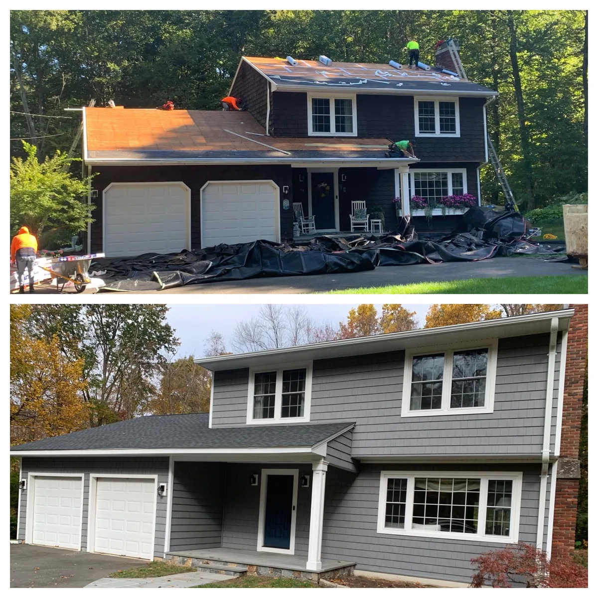 Roofing project in Woodbury, CT by Martin's Aluminum