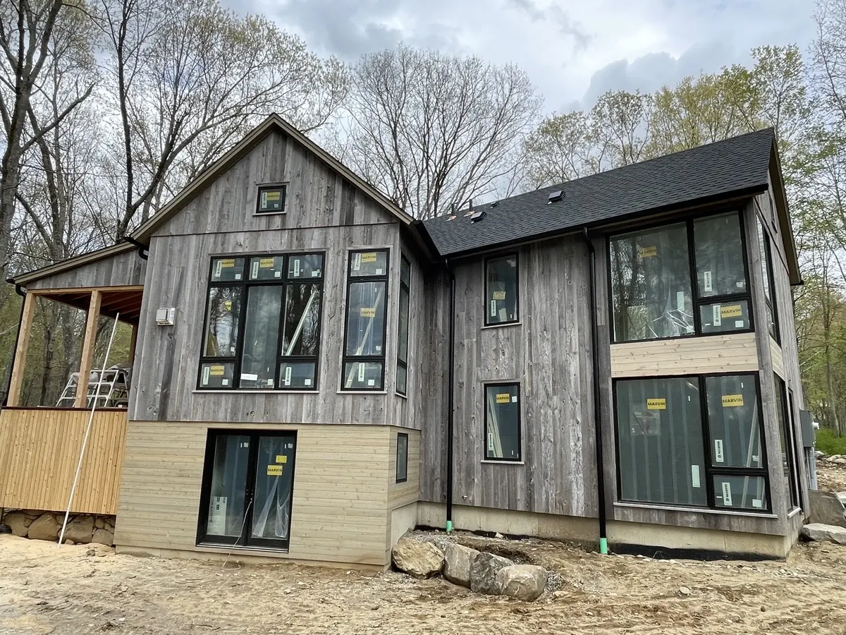 Black Seamless Gutters project in Southbury, CT by Martin's Aluminum